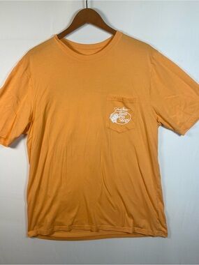 Bass Pro Shops Mahi Guide Services Graphic Pocket T-Shirt Mens XL Orange